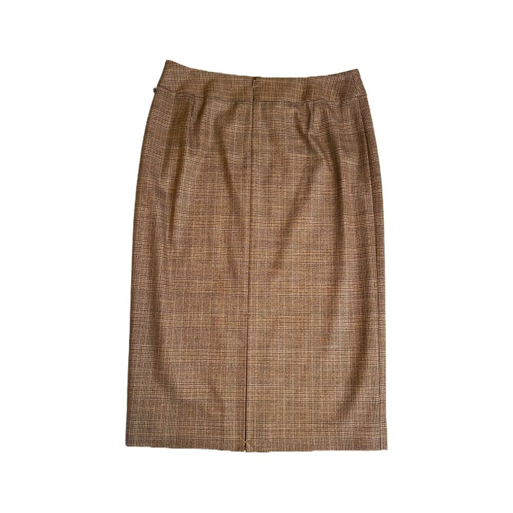 Semantiks Brown Plaid Skirt Size 6 - Picture 2 of 5